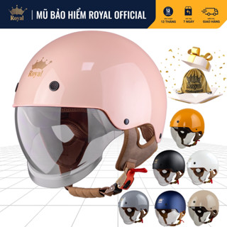 Mũ Bảo Hiểm Royal Chính Hãng M239 Kính Âm, Nón Bảo Hiểm Có Kính Royal BH 12 Tháng