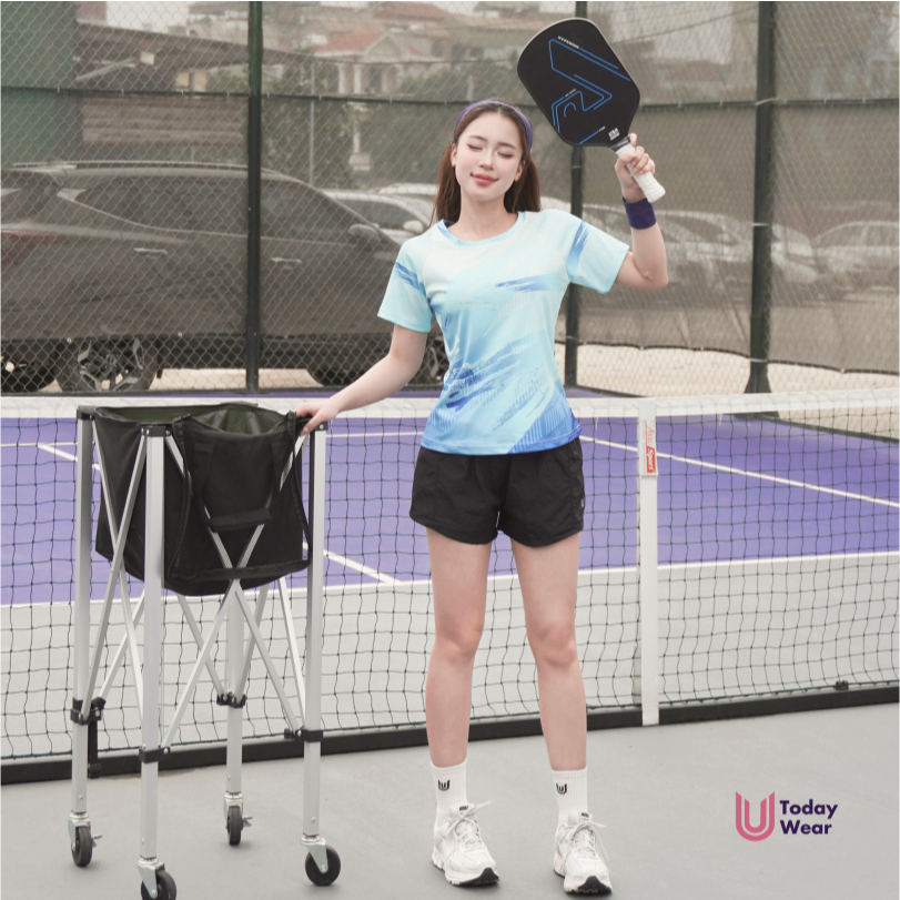[Xả Hàng Giá Sốc] Áo thun thể thao nữ chạy bộ Active Tee thấm hút chơi cầu lông bóng bàn tập gym Today U Wear | BigBuy360 - bigbuy360.vn