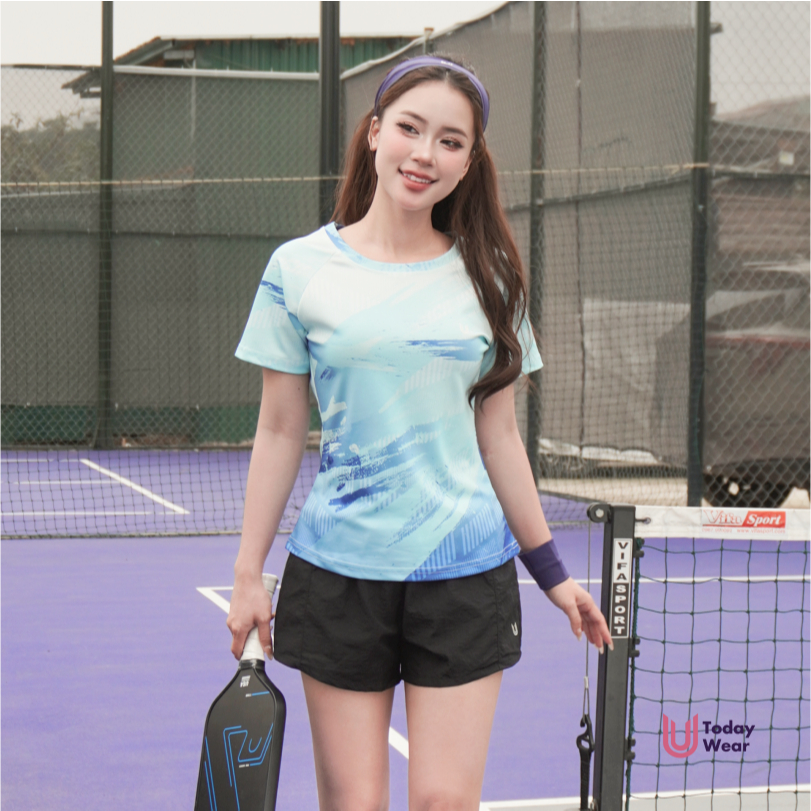 [Xả Hàng Giá Sốc] Áo thun thể thao nữ chạy bộ Active Tee thấm hút chơi cầu lông bóng bàn tập gym Today U Wear | BigBuy360 - bigbuy360.vn