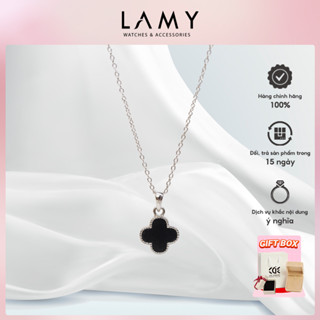 [GIÁ TRÊN LIVE] Dây chuyền bạc nữ CDE Black Onyx Flower Silver Necklace CDE6392SV