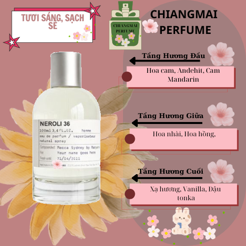 Nước Hoa Dùng Thử Unisex ˢʷᵉᵉᵗ ᴰʳᵉᵃᵐNeroli 36🍊– Cam Trắng Thanh,Hoa Trắng ,Citrus 5ML/10ML EDP