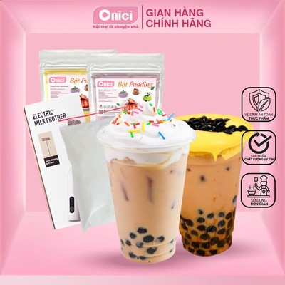 Nguyên liệu lẽ topping trà sữa, khúc bạch ONICI túi 100gr