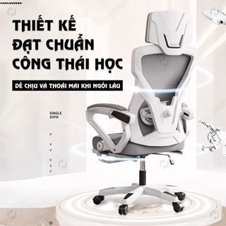 Ghế làm việc HTD V2 - Ghế xoay công thái học thiết kế hiện đại kết hợp ngả lưng, gác chân, tựa đầu 3D cao cấp