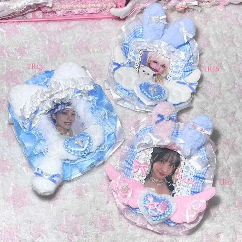 Toploader Deco Ren Cute, Coquette • Khung Trang Trí Thẻ Bo Góc Dễ Thương, Coquette • Top Ren Deco (đ