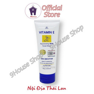 01 Tuýp Sữa Rửa Mặt Trắng Da Dưỡng Ẩm VITAMIN E ARON Thái Lan 190gram