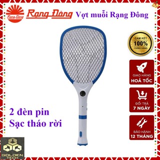  Vợt Muỗi Rạng Đông - Vợt Bắt Muỗi Kết Hợp Đèn Pin Tháo Rời Dễ Cắm Sạc - Model VBM RD.02 - Bảo Hành 1 Năm 