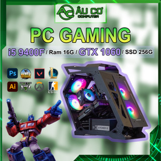 PC Gaming, Máy tính Gaming, Cây Gaming, PC đồ hoạ chơi game Giá rẻ Intel i5 9400F / Ram 16G / GTX 1060 / Vỏ kính Bể cá