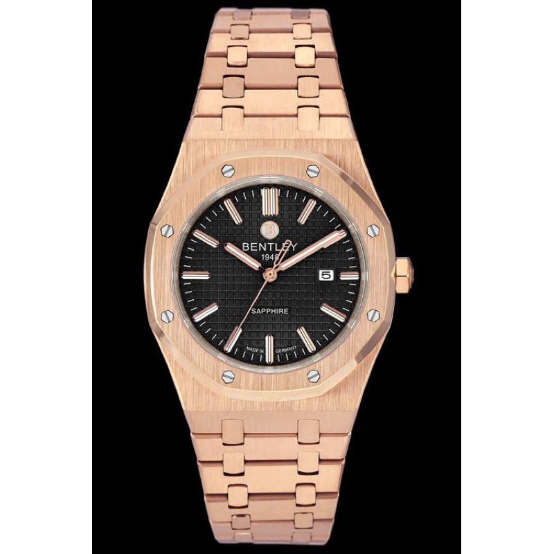 [Chính Hãng 100%]Đồng Hồ Nam Bentley BL2416 -10MKBB (2416) Máy Quartz (Pin) Kính Sapphiare Siz 41 Vi