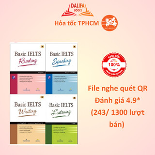 Sách - Bộ basic ielts (Listening, reading, speaking, writing) (Combo lẻ tuỳ chọn)