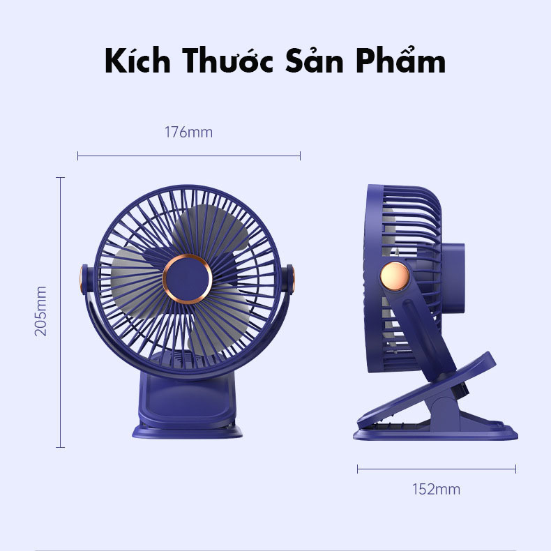 Quạt Mini Để Bàn 5 Chế Độ Gió Có Đèn Ngủ Bamboo, Quạt Tích Điện Để Bàn Có Thể Để Bàn, Treo Nôi Cho Bé | BigBuy360 - bigbuy360.vn