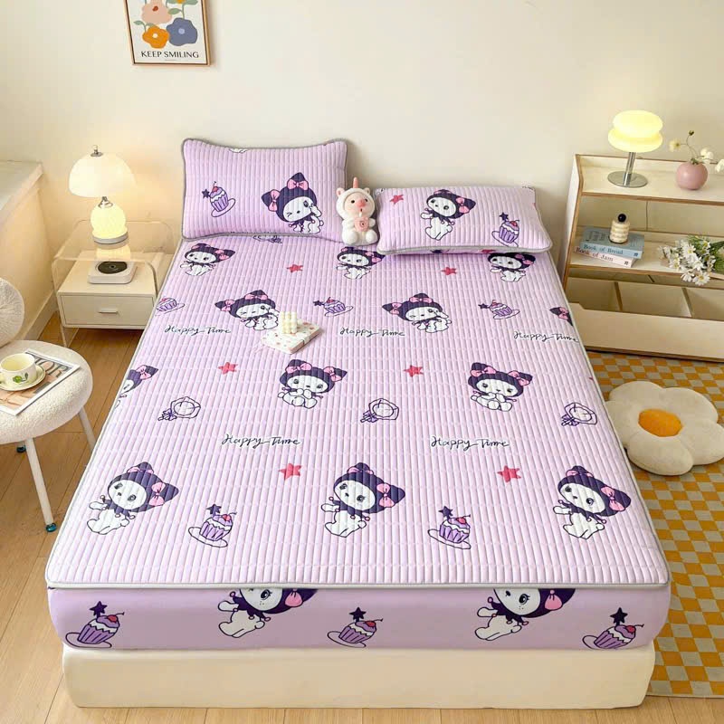 (Hàng nhập)Bộ chăn ga gối trần bông vỏ gối trần bông ga trải giường cực kì mềm mịn thoáng mát đủ kíc