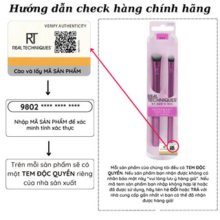 Set 2 Cọ Mắt RT REAL TECHNIQUES Insta Eye Brush Eyeshadow
