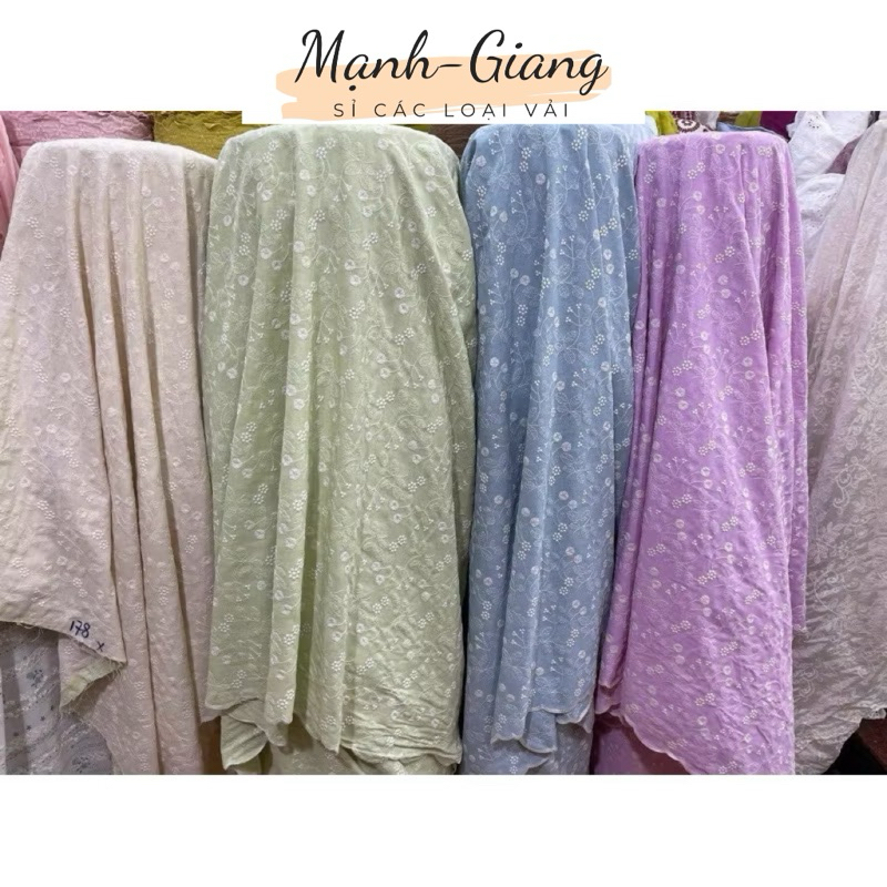 linen thêu hoa dây