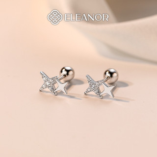 Bông tai nữ chuôi bạc 925 Eleanor Accessories ngôi sao đính đá phụ kiện trang sức khuyên tai 9565