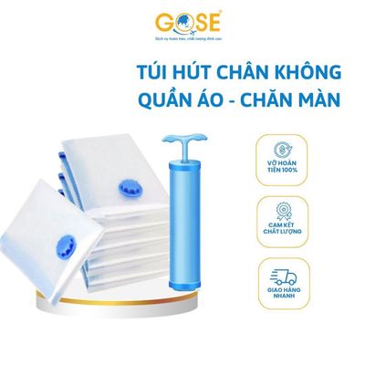 Túi hút chân không đựng quần áo chăn màn cất quần áo đi du lịch nhỏ gọn tiện lợi - Gose Plastic
