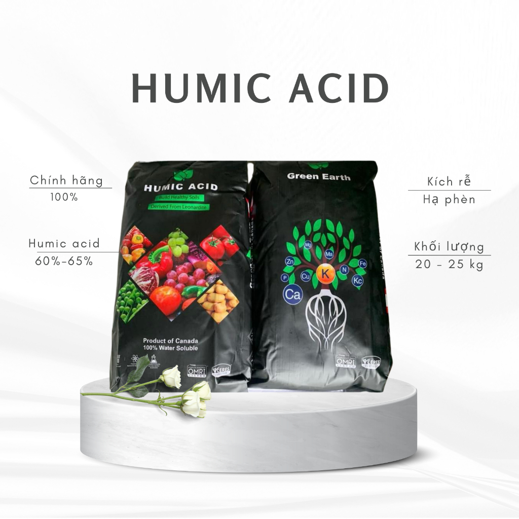 {CHÍNH HÃNG} Bao 20, 25kg Phân Bón Humic  Mỹ - USA - Canada Nhập Khẩu Trực Tiếp - Kích Rễ Cực Mạnh