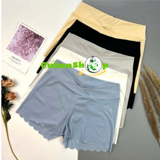 Quần đùi bầu mặc trong váy chất Thun Tăm Lạnh 2202 thiết kế cạp chéo ôm bụng bầu đẹp CubonMama