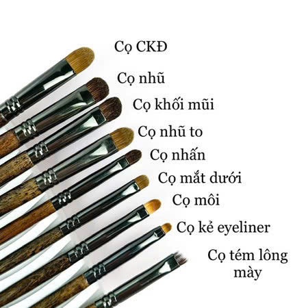 【OVW】Bộ Cọ Trang Điểm 14 Cây Lông Tự Nhiên Mềm Mại Bộ Cọ Makeup Cá Nhân Chuyên Nghiệp SHUSHU COSMETICS