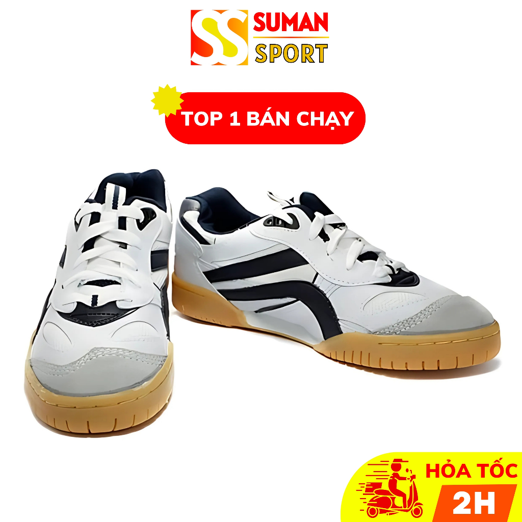 Giày cầu lông ASIA MCS02 bóng chuyền bóng bàn chạy bộ giày đạp xe tập thể dục đế kếp nam-nữ có khâu đế