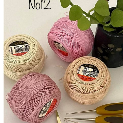 Cuộn Len DMC Cotton Perle No12 (bảng màu 3)