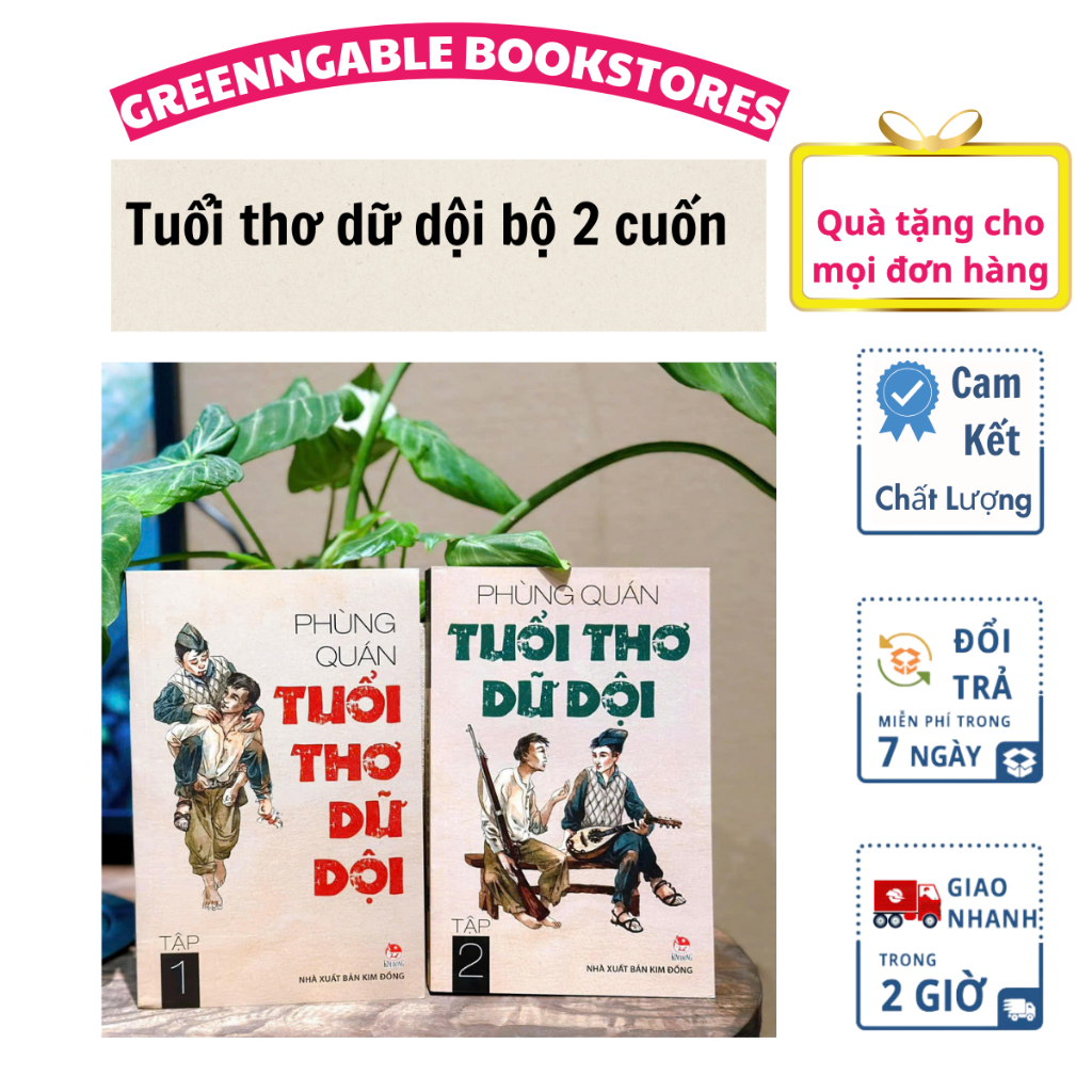 Sách -Tuổi thơ dữ dội-combo 2 cuốn-Kim Đồng