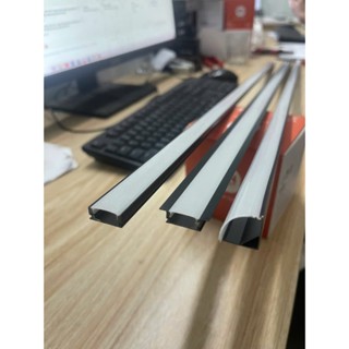 Combo 5 Cây 2M Nhôm Led Định Hình MÀU ĐEN Cao Cấp Gắn Led 12V Lắp Kệ Tủ Bếp