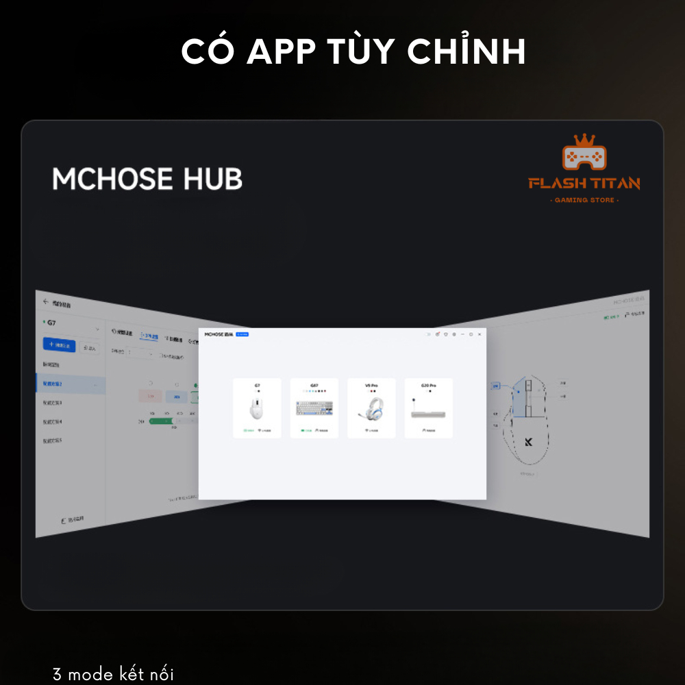 Chuột Máy Tính Không Dây Mchose G7 - Chip PAW3311 Mạnh Mẽ - Pin 800mAh - Thiết kế công thái học | BigBuy360 - bigbuy360.vn