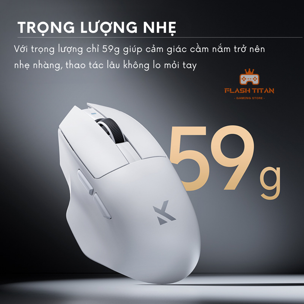 Chuột Máy Tính Không Dây Mchose G7 - Chip PAW3311 Mạnh Mẽ - Pin 800mAh - Thiết kế công thái học | BigBuy360 - bigbuy360.vn