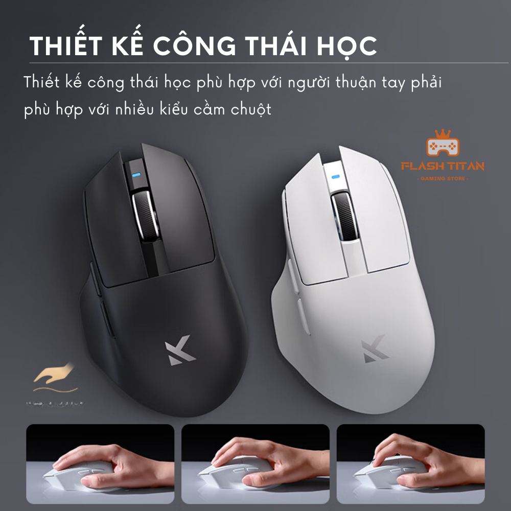 Chuột Máy Tính Không Dây Mchose G7 - Chip PAW3311 Mạnh Mẽ - Pin 800mAh - Thiết kế công thái học | BigBuy360 - bigbuy360.vn