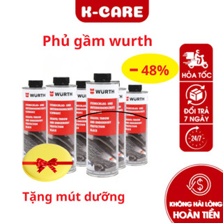 Sơn phủ gầm ô tô Wurth cao su non chống gỉ, ồn, đá văng, mọt gầm xe 1L– Công nghệ Đài Loan/Đức Kcare