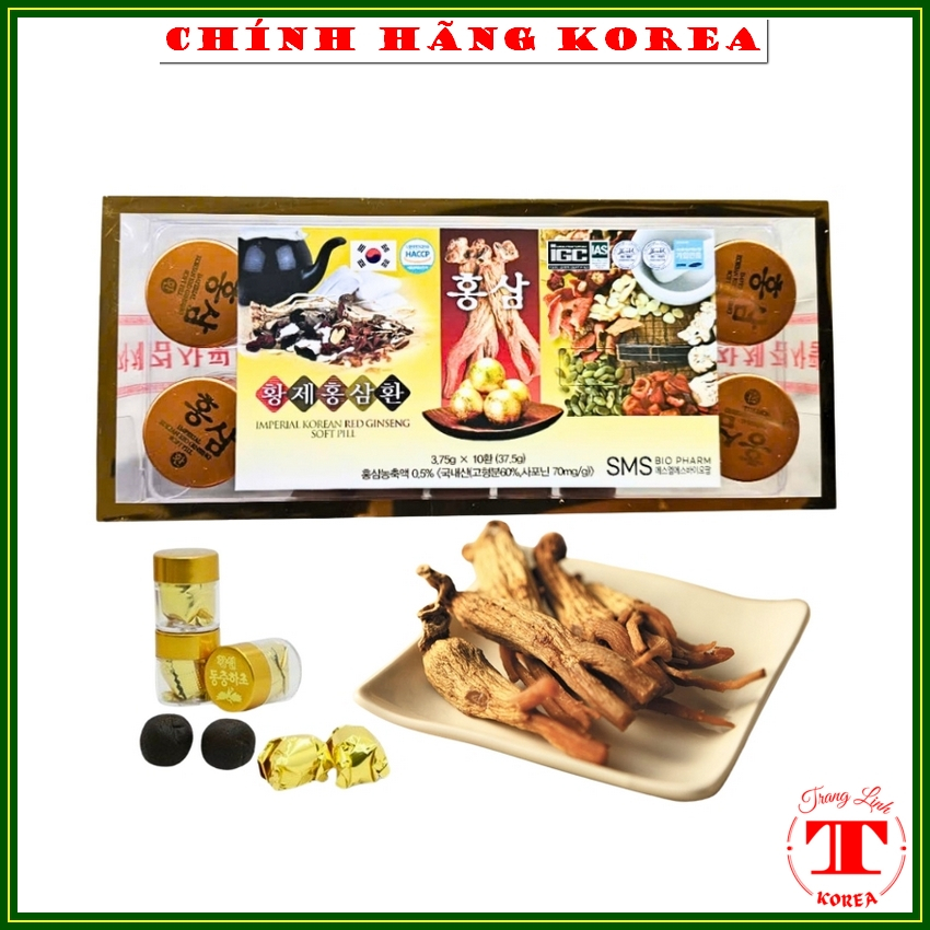 Viên hoàn hồng sâm Kanghwa hàn quốc, hộp 10 viên - Viên hồng sâm hàn quốc chính hãng, tranglinh