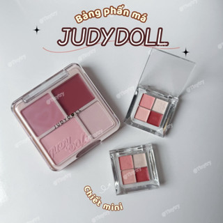   CHIẾT MINI  JUDYDOLL Phấn Má Hồng và Phấn Bắt Sáng 4 ô Blush & Highight Đa Năng Mềm Mịn Tự Nhiên 