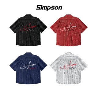 Áo Sơ Mi Boxy Thêu Nổi 3D SIMPSON Snake Không Nhăn Unisex Local Brand - SM01