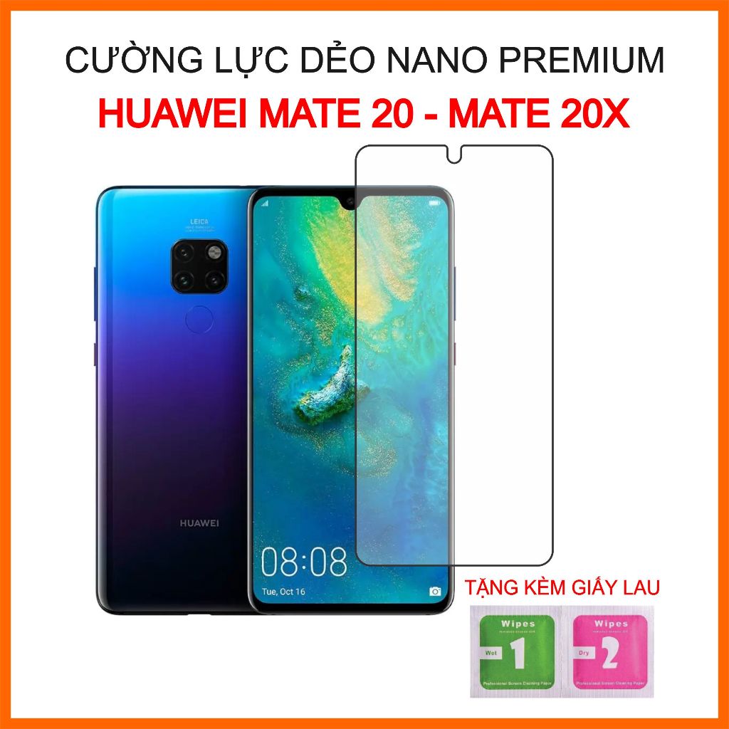 Cường lực dẻo Huawei Mate 20, Mate 20X, cường lực dẻo 9H+