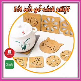 Lót nồi gỗ gọn nhẹ cứng cáp tiện ích cho nhà bếp