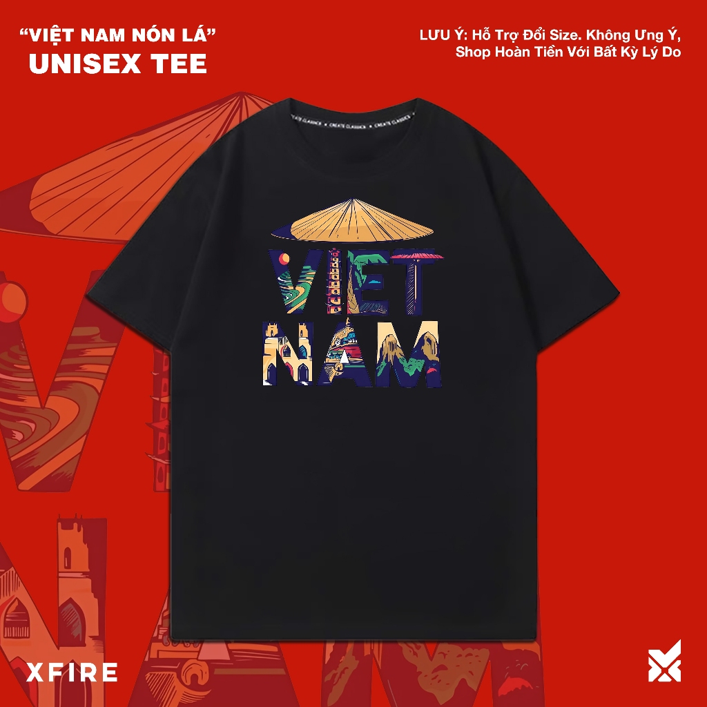 Áo Thun Việt Nam - Nón Lá Việt Nam ATT19023502 - 100% Cotton, Nhiều Màu