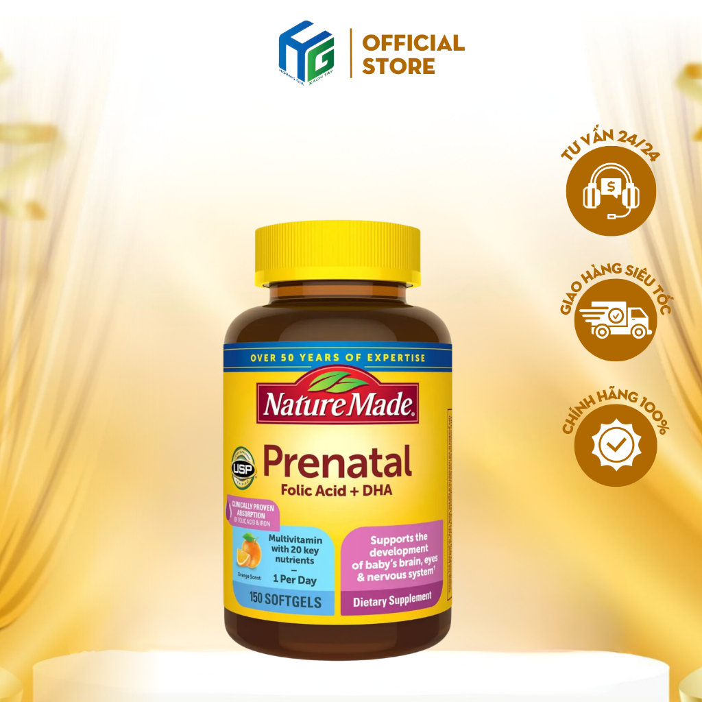 Vitamin Nature Made Prenatal Folic Acid + DHA