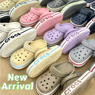 Dép sục Baya Crocs unisex, crocs viền chữ chính hãng tặng sticker  - chou bùi store