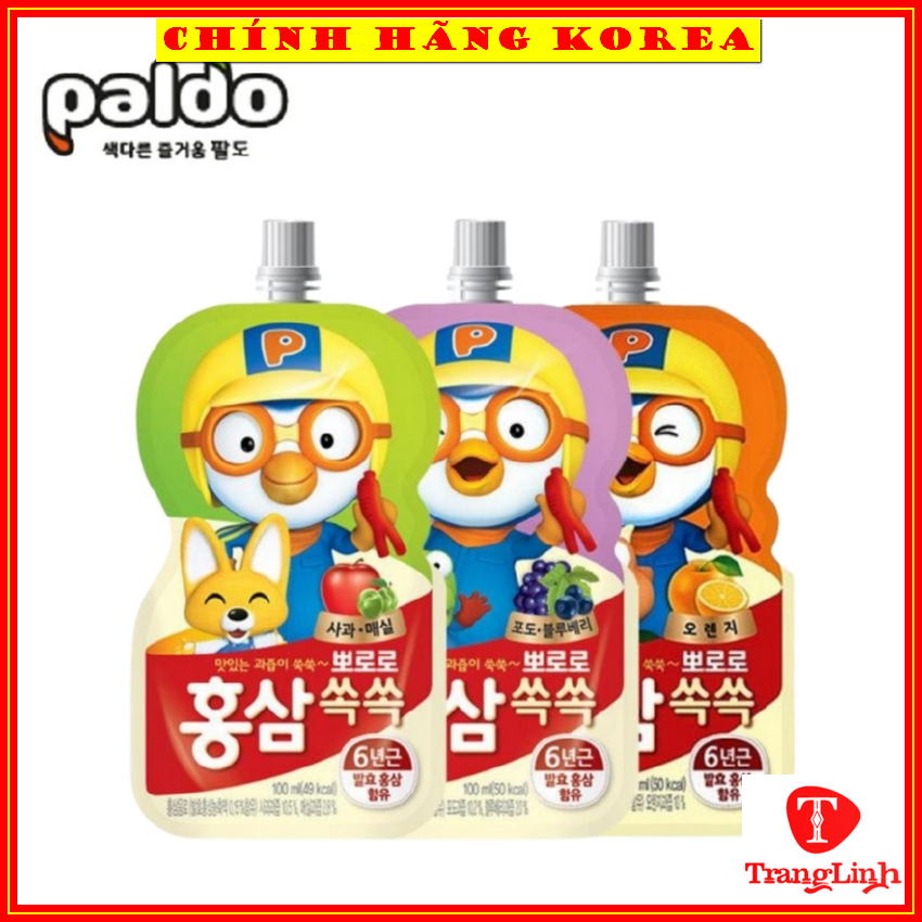 Nước hồng sâm hàn quốc Korean red ginseng drink hộp 30 gói