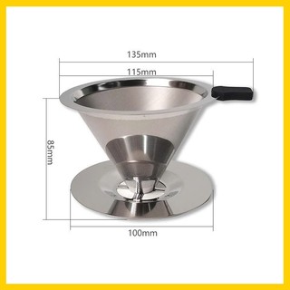 Phễu V60 Bằng Thép Hình Nón (Pour over)