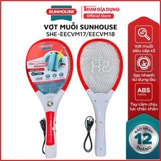  Vợt muỗi Sunhouse  tích hợp đèn báo sạc tiện dụng bảo hành 12 tháng 
