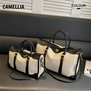 Túi du lịch phong cách Retro cổ điện, túi du lịch vải canvas chắc chắn, túi trống đựng đồ đi du lịch ngắn ngày BAG02