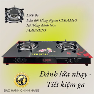 BẾP GA ĐÔI LNP 04 - [ TẶNG DÂY GAS ]