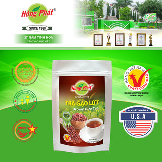 Trà gạo lứt hùng phát - tgl - túi 225g từ 100% gạo lứt - đạt chuẩn iso haccp