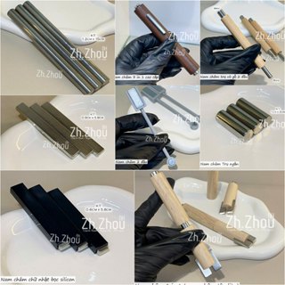 Nam châm hơ mắt mèo kim cương,nam châm dẹt, nam châm 2 đầu (lực hút rất mạnh), phụ kiện nail cao cấp chính hãng