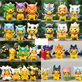 [ mua 5 tặng 1 ] CÓ VIDEO [ hỏa tốc hcm ][ Vũ Trí Ba ] Mô Hình 6 Pikachu Cosplay Dễ Thương Tinh Xảo Sắc Nét pokemon