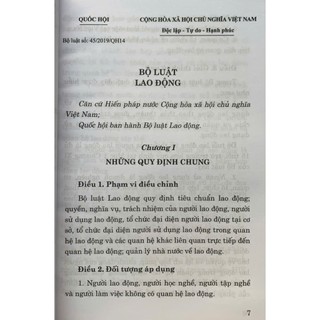 Sách- Bộ luật lao động (Hiện hành)