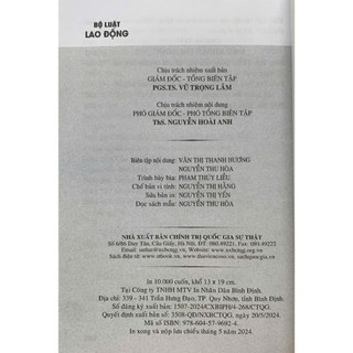 Sách- Bộ luật lao động (Hiện hành)