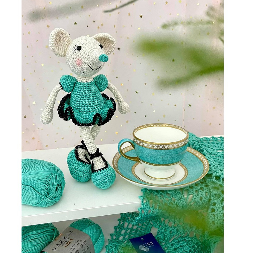 Cuộn Len Sợi Cotton Bóng Gazzal Giza(bảng màu 3)