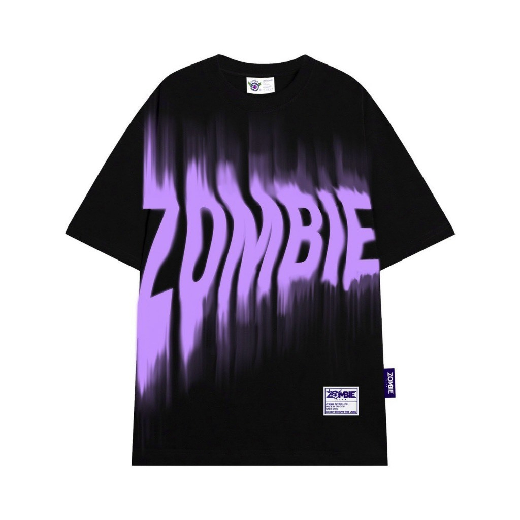 Áo Phông Nam Nữ - Áo thun Zombie Club x PAMIN Blur vải thun cotton 100% mềm mịn cao cấp cực hot 2025